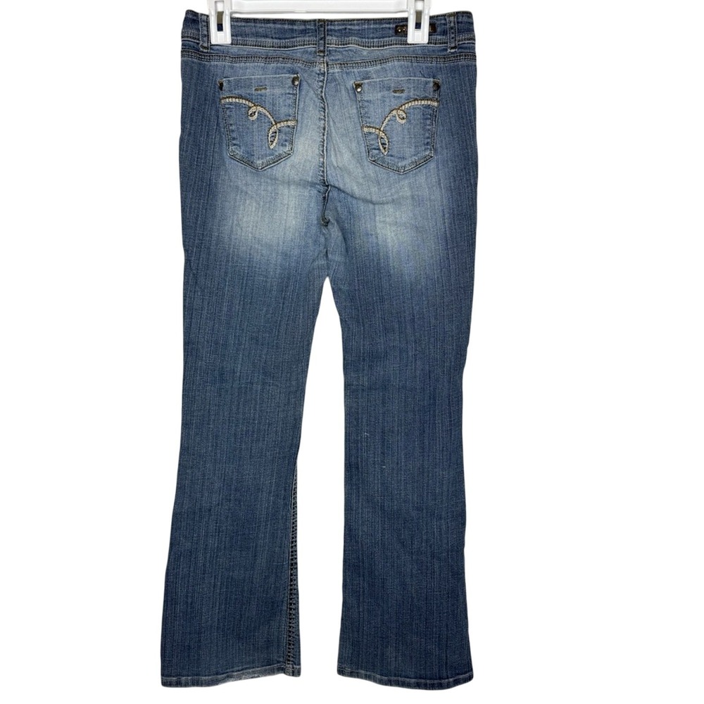 Vintage Y2K LEI‎ Womens Sophia Hiphugger Flare Jean Sz 11 Low Rise 90s Brittany